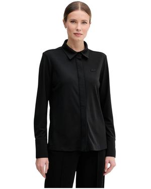 Lacoste Overhemden ,Zwart ,Glad Hemd