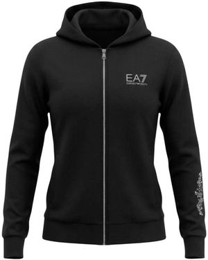EA7 Zip-Through Sweatshirt - Zwart
