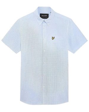 Lyle & Scott Short Sleeve Shirts - Blue