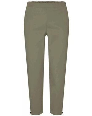 Masai Grüne hose mit elastischem bund und reißverschlussdetails