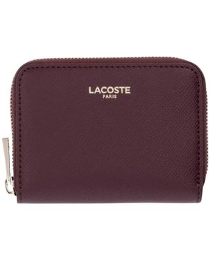 Lacoste Mini Champs-Élysées Münztasche Mit Reißverschluss - Lila