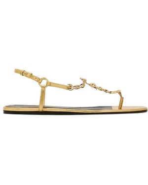 Maison Skorpios Bianca Leren Sandalen - Wit