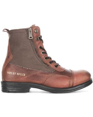 Replay Lace-Up Boots - Brown