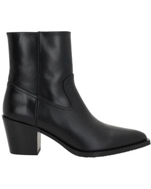 Stuart Weitzman Cowboy Boots - Black