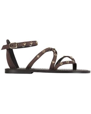 K. Jacques Flat Sandals - Black
