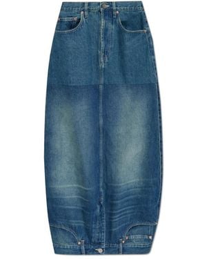 Vetements Denim Skirts - Azul
