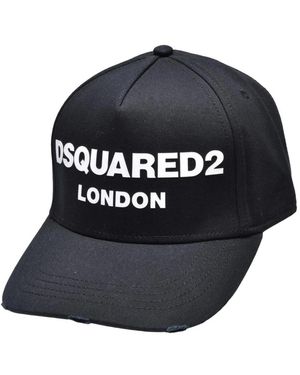 DSquared² Accessoires ,Zwart ,Katoen Baseball Cap
