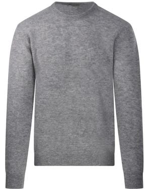 Altea Merino Rundhals-Pullover - Grau