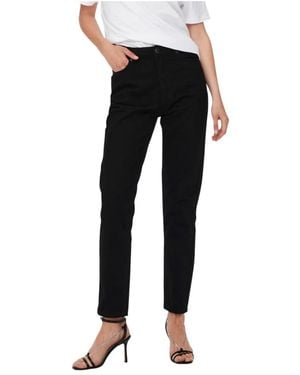 ONLY Vintage Mom Jeans - Schwarz