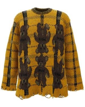 Junya Watanabe Round-Neck Knitwear - Yellow