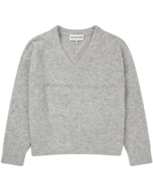 Munthe V-Neck Knitwear - Gris