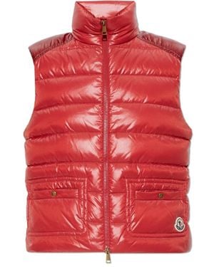 Moncler Frelon Daunenweste - Rot
