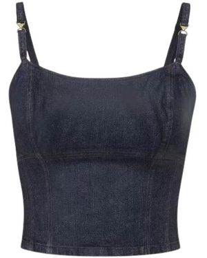 Guess Mouwloze Tops - Blauw