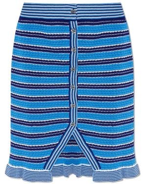 Ganni Short Skirts - Bleu