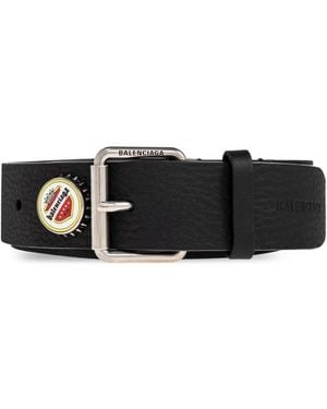Balenciaga Leder-Taschenriemen - Schwarz