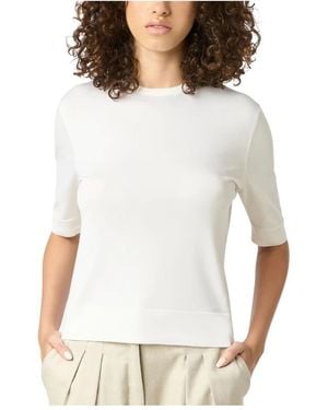 Malo Round-Neck Knitwear - White