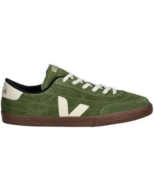 Veja Schoenen ,Groen ,Leer Panenka Suede