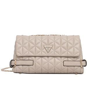 Guess Paisleigh Convertible Crossbody Flap - Natur