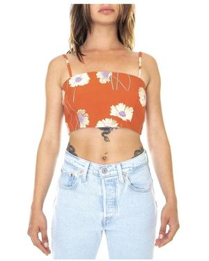 Obey Tops ,Veelkleurig ,Katoen Canotta Top - Wit