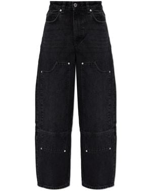 Ganni Loose-Fit Jeans - Negro