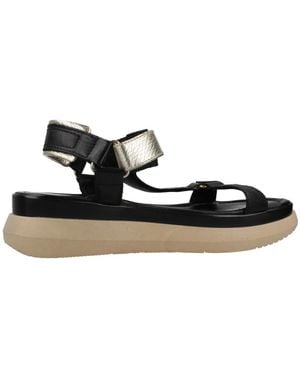 Mjus Plateau Sandalen - Schwarz