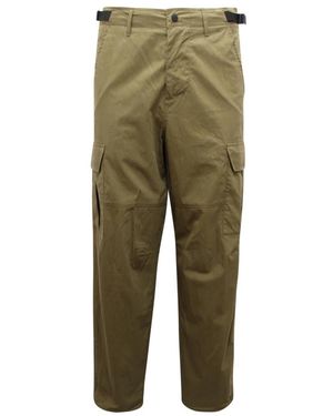 AFTER LABEL Slim-Fit Trousers - Verde
