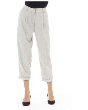 Alpha Studio Cropped Pants - Gray