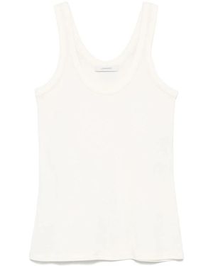 Lemaire Tops ,Katoen Rib Tank Top - Wit