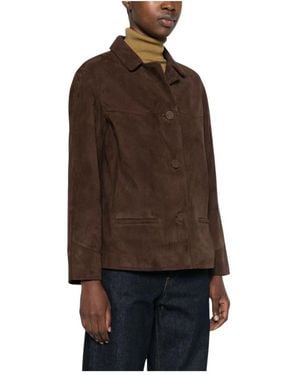 Tory Burch Jassen ,Bruin ,Leer Suede Blazer