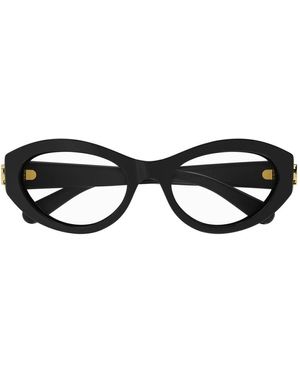 メガネ GUCCI Gucci - GG0031OA - 001 black black transpare Gucci GG0031OA Shiny Black Eyeglasses | Includes FREE Rx Lenses