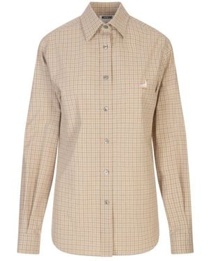 Moschino Braune Baumwoll-Damenbekleidung - Natur