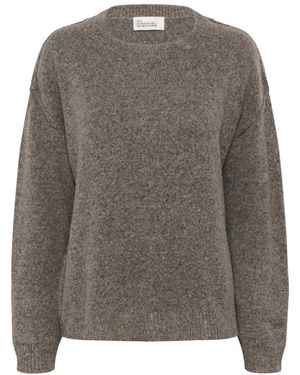 My Essential Wardrobe Round-Neck Knitwear - Gris