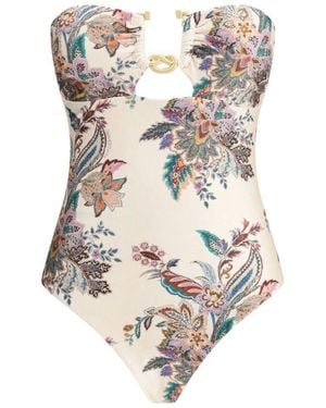 ワンピース水着 Zimmermann Rhiannon Wide Link 1PC (0171WSS251 TEAMULPAI) 1.0171wss251.teamulpai.teal-