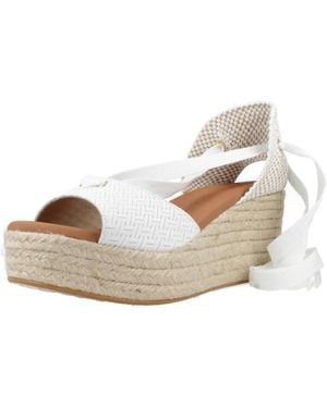 POPA Schoenen ,Wit ,Wedges - Metallic