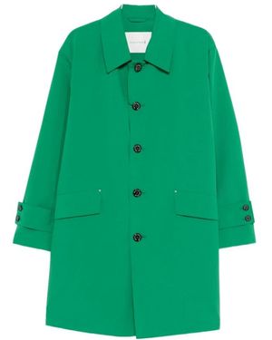 Mackintosh Single-Breasted Coats - Green