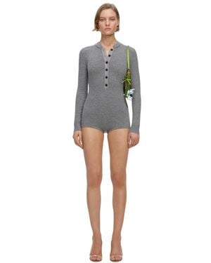 Self-Portrait Playsuits - Grigio