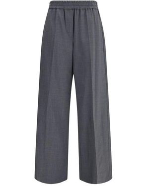 Brunello Cucinelli Wide Trousers - Blauw
