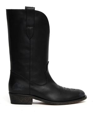 Via Roma 15 Cowboy Boots - Noir