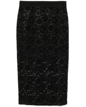 Versace Jeans Couture Midi Skirts - Negro