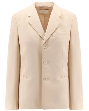 Lemaire Asymmetrische Wollmischungsjacke - Natur