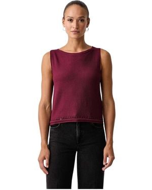Twinset Sleeveless Tops - Rojo