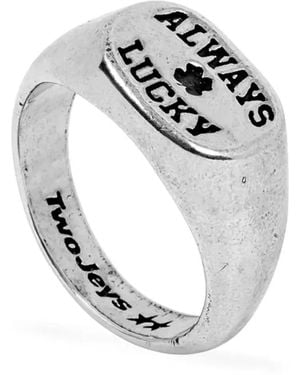 Twojeys Signet Ring Always Lucky - Mettallic