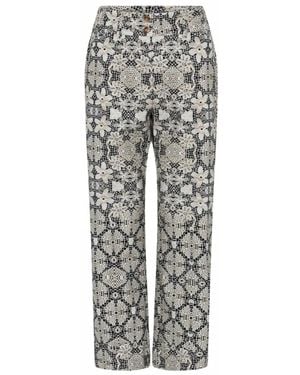 GUSTAV Straight Trousers - Gris