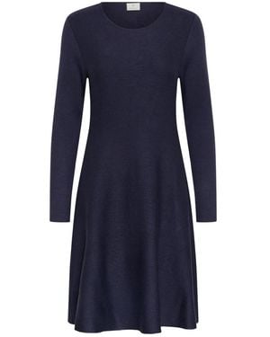 Kaffe Gebreide Jurk - Blauw