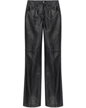 The Attico Leather Pants - Gray