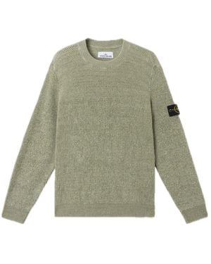 Stone Island Round-Neck Knitwear - Vert
