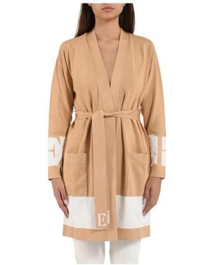 Elisabetta Franchi Cardigans - Natural