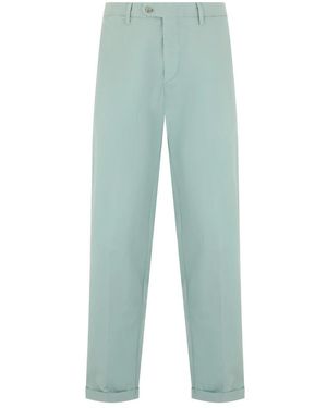 Fedeli Cropped Trousers - Blue