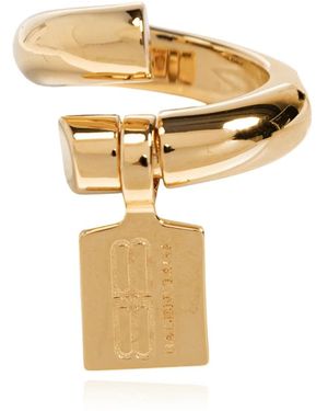 Balenciaga Ring Met Gegraveerd Logo - Metallic