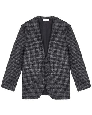 MASSCOB Jassen ,Zwart ,Wol Casual Paine Blazer Voor Koele Dagen - Grijs